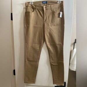 Old Navy Rockstar Mid Rise Women's Tan Skinny Jeans Size 12 BNWT